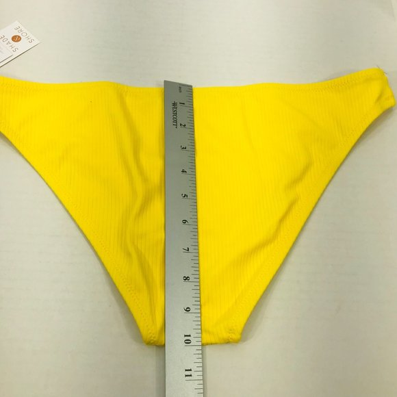 Shade And Shore Womens Sz Large 12-14 Low Coverage Cheeky Bikini Swim Bottom New - Picture 8 of 8